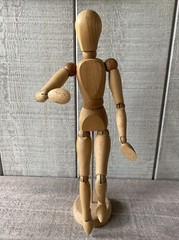 Vintage Artist Mannequin Maniquette Model Articulated Joints Japan
