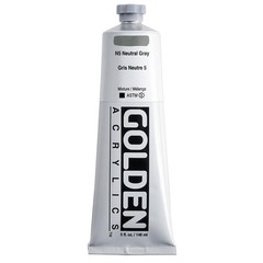 Heavy Body Acrylic Neutral Gray N5 5 Oz Tube Professional Art Paint Supply