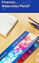 72 colors Finenolo Water-Soluble Color Pencil – Smooth, Vivid & Rich Colouring