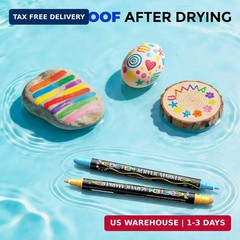 Betem 24 Colors Dual Tip Acrylic Paint Markers, Fabric Decorating Kits Premium W