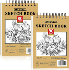 5.5″X8.5″ Sketch Book | 100 Sheets (68 Lb/100Gsm) Sketchbook| Acid Free Drawing