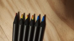6 PCS 7-Color Rainbow Pencil – Fun, Creative, and Colorful!