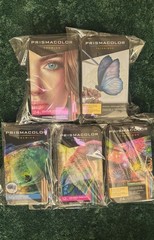 Lot of 5 Tins (84 Total) Prismacolor Premier/Technique Soft Core Colored Pencils