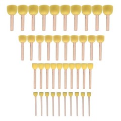 40-Pieces Assorted Size Round Sponges Brush Set, Paint Tools for Kids