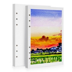 Watercolor Paper Bulk 100% Cotton Cold Press 600gsm 2 Pack Total 24 Sheets A5…