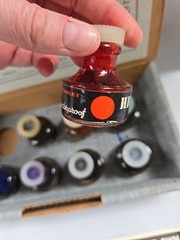 Vintage Higgins No. 9 Scholastic American Drawing Inks Set Box Nibs