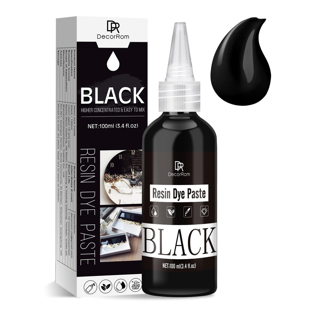 Black Epoxy Resin Pigment Paste – 3.4 fl.oz / Fl Oz (Pack of 1),