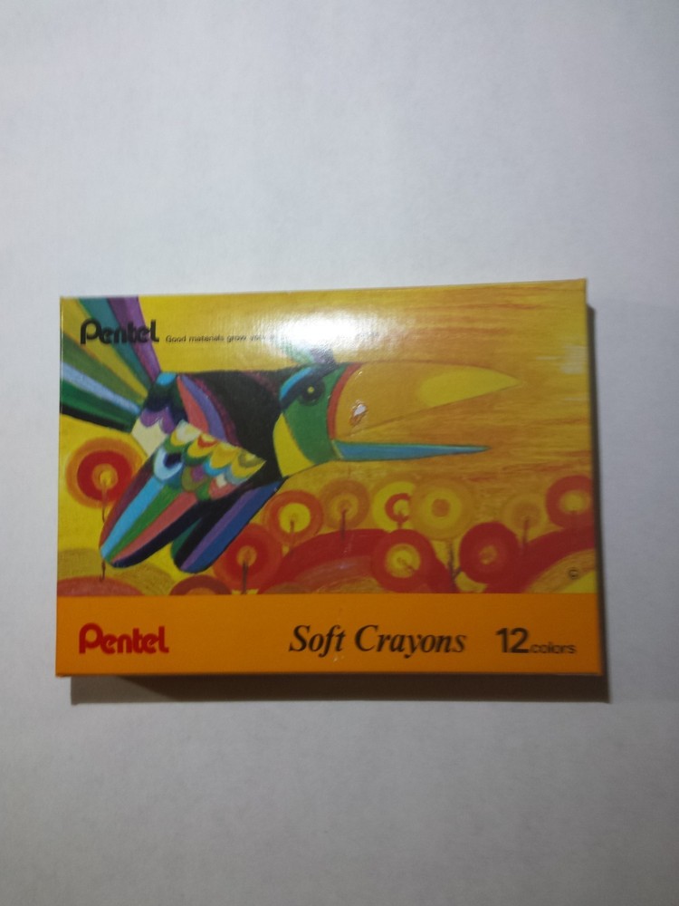 Pentel, Soft Crayons, PTC-12 , Made in Japan.