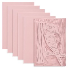 6PCS Linoleum Blocks for Printmaking – Rubber Stamp Carving Kit for Crafts