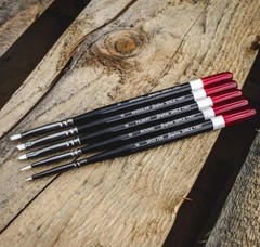 Angelus Micro Detail Paint Brush Set of 5 Synthetic for Leather Acrylic Models