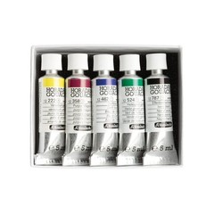 – HORADAM® GOUACHE paint box compact cardboard theme set Northern Lights with…