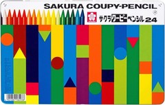 Sakura Crepas Color Pencils, Coupy, Tin, 24 Colors, 5 Pencils, FY24(5)