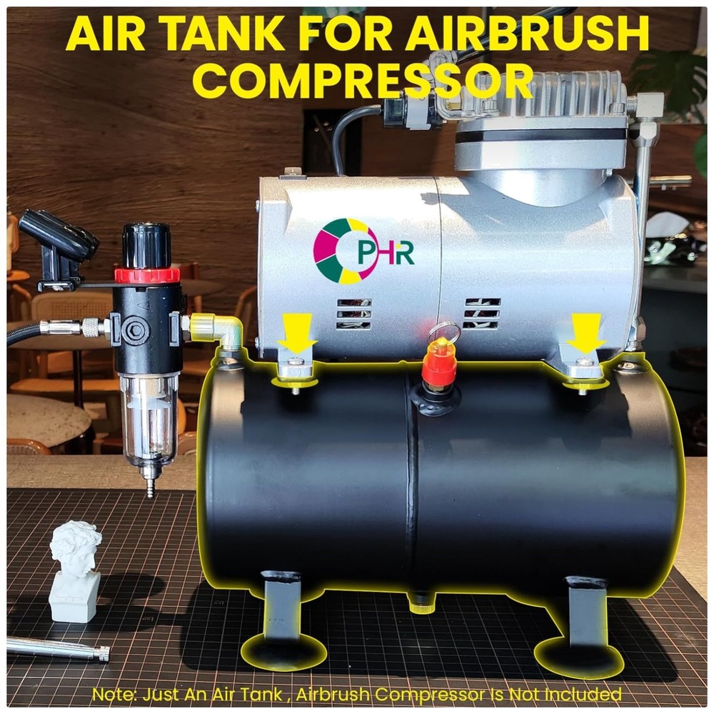 3L Airbrush Tank Kit w/ Adapters – DIY Airbrush Compressor