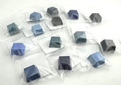 handmade encaustic paints BLUE 3ml samples set of 14 separate colors