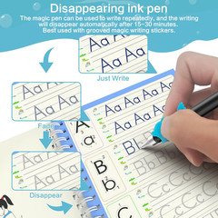 Grooved Book Magic Pens for Kids Disappearing Ink Pens and Reusable Grooved Hand