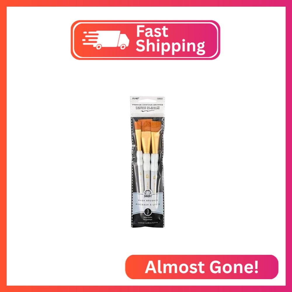 FolkArt Soft Grip Wash Brush Set