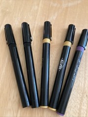 Lot of FIVE Vintage Alvin Reform Refograph Pens Made In Germany UNTESTED