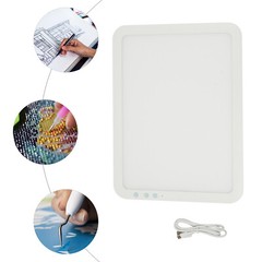 LED Bright Light Pad Portable Wireless Light Board Light Pad ABS 3000-6500K