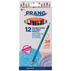 Duo-Colored Pencils 24 Assorted Colors 12 Count for Drawing or Writing