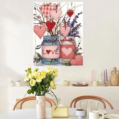 askkqtx Valentine’s Day Paint by Numbers Kit for Adults, DIY Love – MT22320
