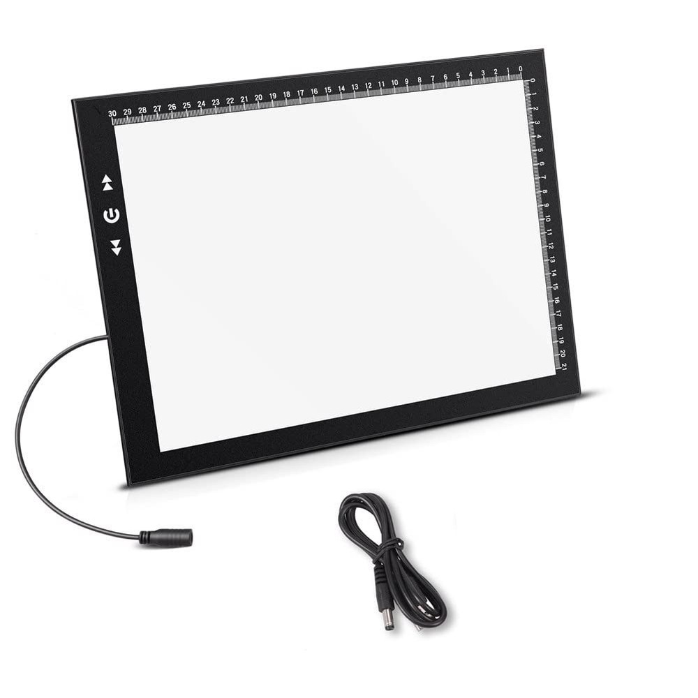 HSK A4 LED Artist tracing Light Box Copy Table, Adjustable 01 – A4, BLACK
