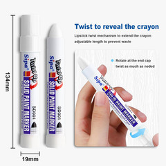Permanent Solid Paint Markers, Twist Long-Lasting Paint Pens for Window, Wood,Me