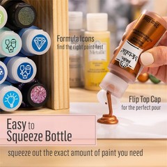 2570 Metallic Paint Chocolate Brown 2 Fl Oz Art Canvas Painting Craft Supply