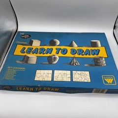 Vintage Learn To Draw Art Set Kit Pen Ink Oil Pastels Jon Gnagy Weber Martin