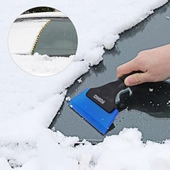 Small Squeegee with 5 Inch Dark Blue & Green Rubber Blade With Green & Blue
