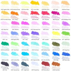 48 Pens Dual Tip Brush Markers Set, Fine, Brush Tips, Water-Based, Coloring