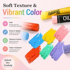 Soft Oil Pastels, 20 Pcs Gray Oil Pastel Art Supplies with Crayon Holder