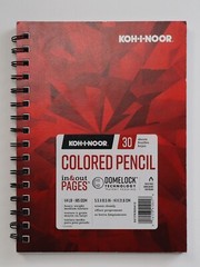 Koh-I-Noor Spiral Colored Pencil Pad in Bright White 5.5″ X 8.5″