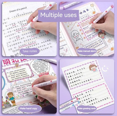 6pcs Flower Curve Highlighter Roller Tip Kawaii Marker Set Office Supplies Gifts