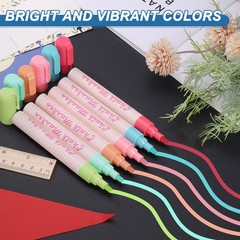 Liquid Chalk Markers 6mm, 2 Pcs Chalkboard Markers Erasable Tip, Tender Green