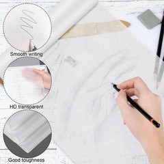 Tracing Paper Roll 18 In x 30 Yards White Translucent Pattern Paper Trace Paper