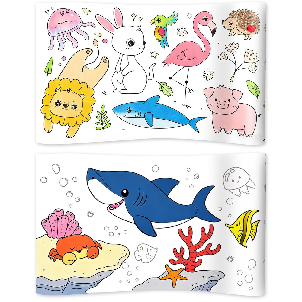 Giant Coloring Paper Roll for Kids, 300x30cm/118×11.8in Art Paper Drawing Craft