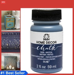 Chalk Furniture Paint 2 oz Acrylic Craft Paint Nautical Blue Layering