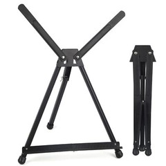 Aluminum 15″ to 21″ Tabletop Easel Display, Black Tripod with Rubber Feet, Ho…