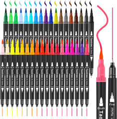 36 Colors Dual Tip Art Markers Pens for Adult Coloring Books, Artist Fine & Brus