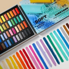 48 Vibrant Soft Pastel Set — Creamy, Blended Colors for Artists & Beginners