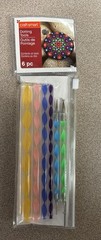 6 pc Dotting Tools Ball End Stylus for Rock Painting Clay Mandala Art ~ NEW!