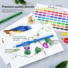 Kird Barken 80 Colored Pencils – Professional Color Pencils for Adult Colorin…