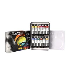 QoR Watercolor Paint Set 12 Vibrant Colors 5ml Tubes Unique Aquazol Formula