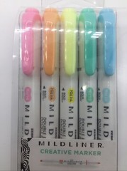 Zebra Pen Mildliner, Double Ended Highlighter & Marker, Assorted Ink (5-Pack)