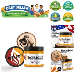 The Wood Burning Paste | | Heat Activated Non-Toxic Paste for Crafting & St…