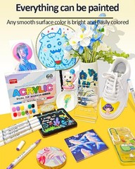 Quick-Drying, Waterproof Dual Color Acrylic Paint Markers – Perfect for Crafts