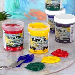 Impasto Acrylic Paint Yellow Oxide 4 fl oz Jar Professional Art Supplies