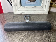 Vintage Rollrite 6″ Hard Rubber Brayer Roller Silver Frame Block Printing Ink