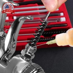 23 Pcs Air Spray Gun Cleaning Kit, Automotive Use Airbrush Cleaning Kit for Clea