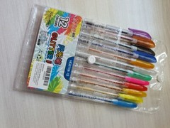 Flair Glitter Sparkle Gel Pen (Pack of 12Pcs) Original + Brand New